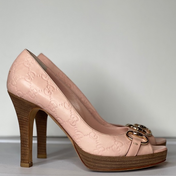 Gucci Pink Peep toe Pumps - Picture 2 of 5